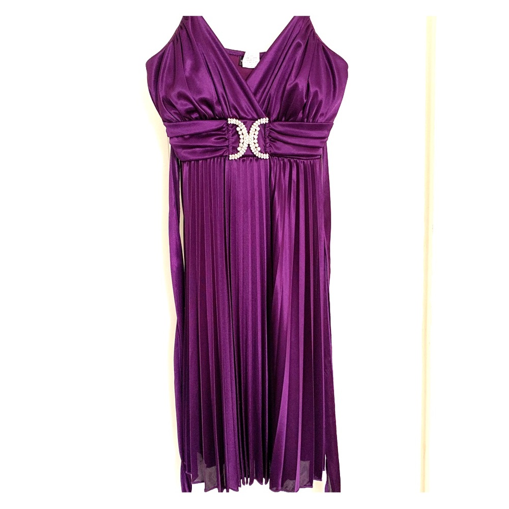 Royal Purple Silk Dress